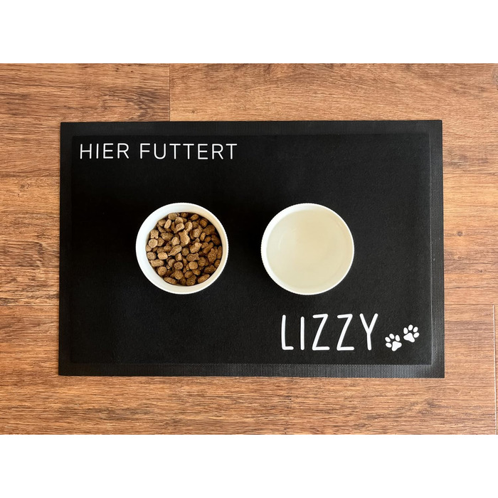 Підставка під миску для тварин з іменем | Килимки для собак та домашніх тварин | Різні розміри | Нековзні | Фетрова поверхня | Годівниця (35x50 см)