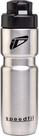 Speedfil Speedflask Vacuum-Insulated Stainless Steel Water Bottle for Cycling, Sports, with Lid 2.0 (silver)