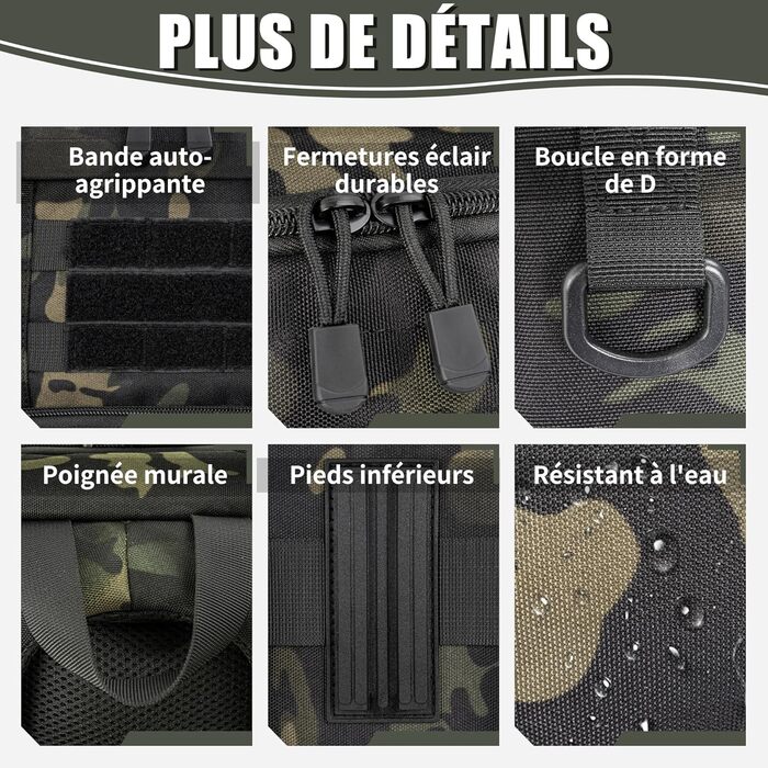 Рюкзак для камери OUUTMEE з відділенням для ноутбука 15.6 дюймів - водонепроникний рюкзак для фотокамери, міцний рюкзак для DSLR/SLR, сумісний з Canon, Nikon, DJI дронами | Знімний м'який вкладиш |