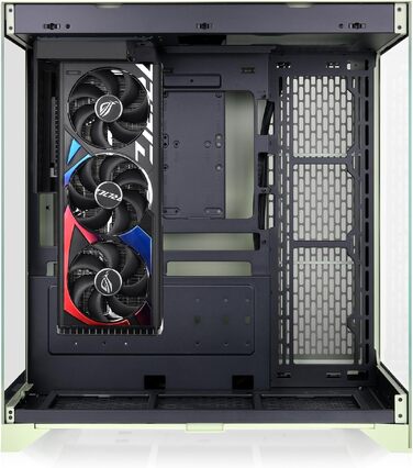 Корпус для ПК Thermaltake CTE E550 TG ATX/E-ATX, двокамерний дизайн, загартоване скло, підтримка радіаторів до 420 мм, Matcha Green