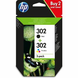 Набір картриджів HP 302 (чорний, триколірний) для принтера, Blister