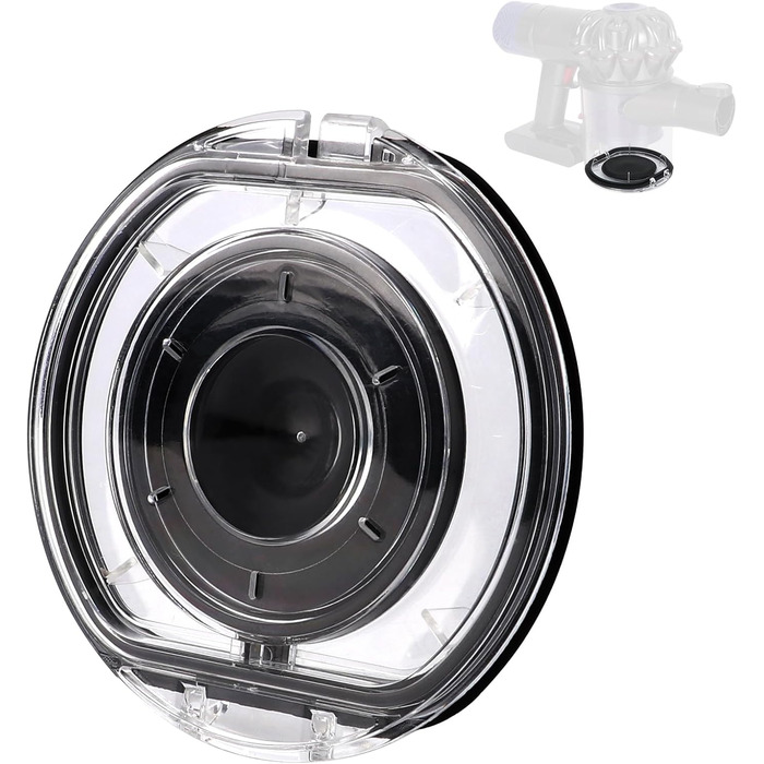 Dyson V6 Dustbin Replacement - Compatible with DC58, DC59, DC62, DC74 Vacuum Models - A Interface Dust Cup, Part Number 965660-01