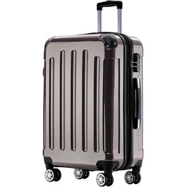 Чохол-валіза BEIBYE на 4 колесах, полікарбонат, 76 см, 110 л (Кофе)