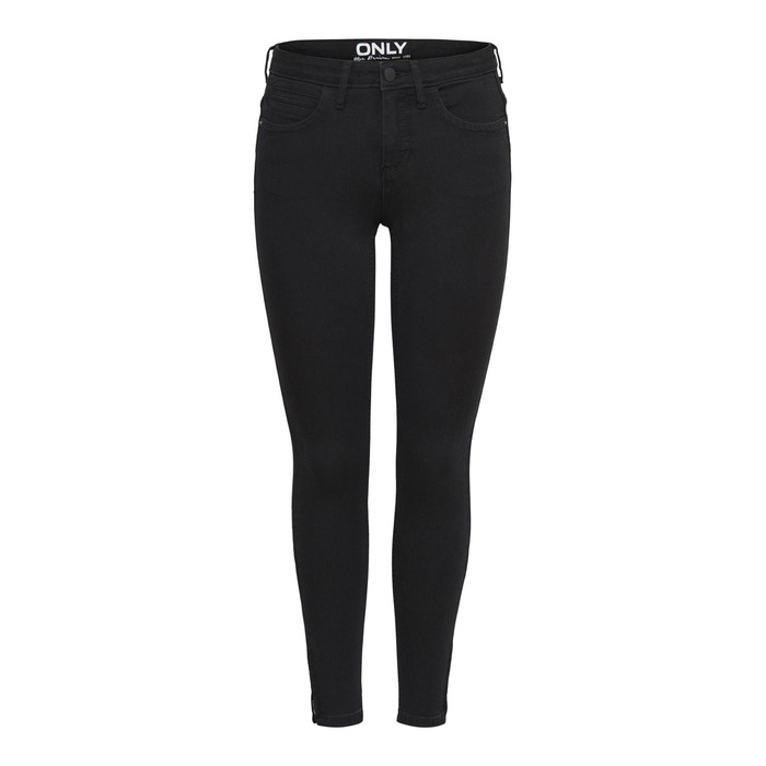 Жіночі джинси Only Kendell Skinny Fit, чорні, середньої посадки, укорочені (L/30L)