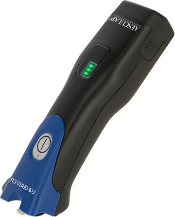 Машинка для стрижки собак та коней Aesculap Favorita CLi акумуляторна з набором гребінців | Професійна ергономічна машинка для собак | LED-дисплей | Машинка для стрижки тварин (Блакитна)