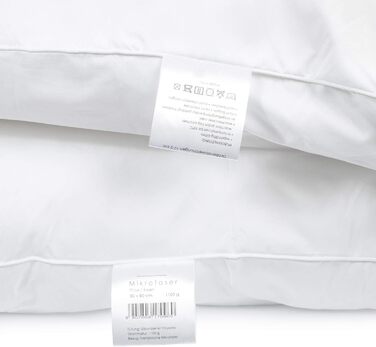 H&F Heimtextilien Top Quality Cushion 80x80 4-Piece Set | Allergy-Friendly Pillow with Oeko-TEX Certified | Cover: 100% Microfiber | Filling: 1100 Grams Polyester 4 80 x 80 cm