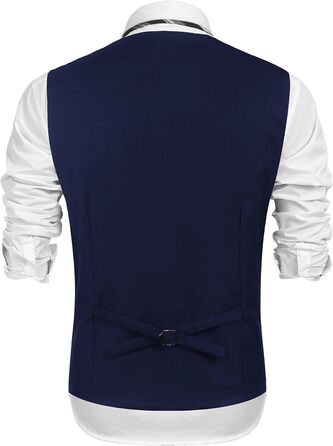 Жилет чоловічий COOFANDY для ділового стилю, Slim Fit, темно-синій, розмір S