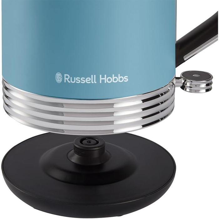 Електричний чайник Russell Hobbs Hanley Retro Jasmine, 1.7л, кремово-білий, 2400W, нержавіюча сталь, ретро-дизайн