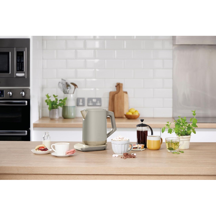 Електричний чайник Ninja Perfect Temperature, 1.7 л, швидке кип'ятіння, 6 температурних режимів, функція підтримання тепла, Stonegold, KT201EUSTGD