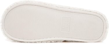 Домашні тапочки Dokela для жінок та чоловіків, зручні, з піною пам'яті, з штучним хутром, легкі, антиковзаючі (46/47 EU, білі)