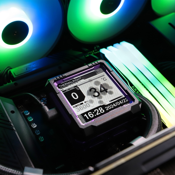 Рідинне охолодження Thermalright Frozen Warframe Pro 360 Black ARGB LCD