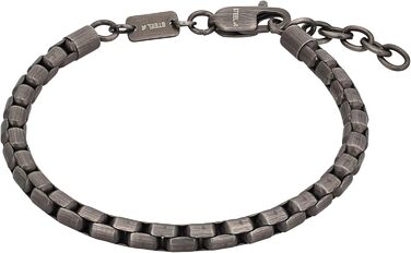 Браслет на руку s.Oliver для чоловіків, нержавіюча сталь, подарункова коробка (сірий)