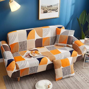 SDINAZ Sofa Covers Sofa Cover 3 Seater Adjustable Elastic Stretch Couch Cover Sofa Slipcover Printed Sofa Cover Protective Covers