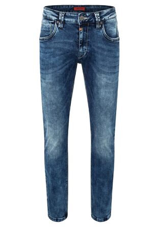 Чоловічі джинси Timezone Eduardotz Slim Fit, блакитні, W29-W40, Stretch 32W/34L (White Aged Wash 3201)