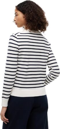 Кардиган жіночий Tommy Hilfiger Jerey Fine з ґудзиками, темно-синій/бежевий (S)