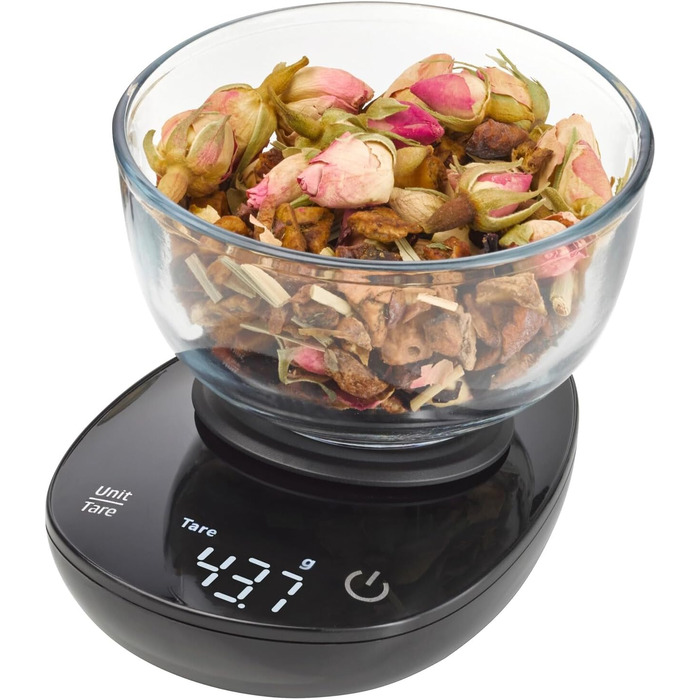 CASO FinoCompact Kitchen Scale - Battery-Free Kinetic Energy Scale - 5kg Capacity, 1g Increments - Testsieger