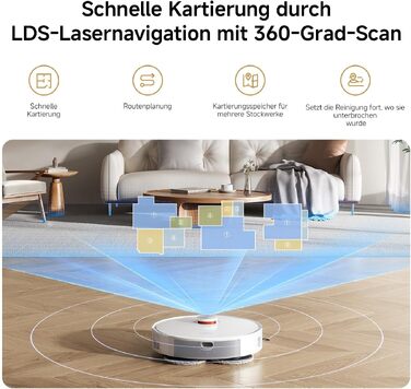 Робот-пилосос Xiaomi Vacuum S40 Pro з базою самоочищення, потужність всмоктування 10 000 Па