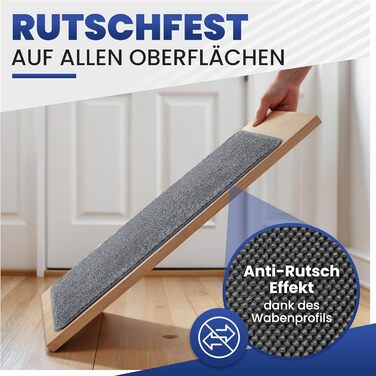 Килимок для входу Mibao SoftStep Luxus 60x90 см сірий - антиковзкий, вологопоглинаючий килимок для дому та коридору, машинне прання