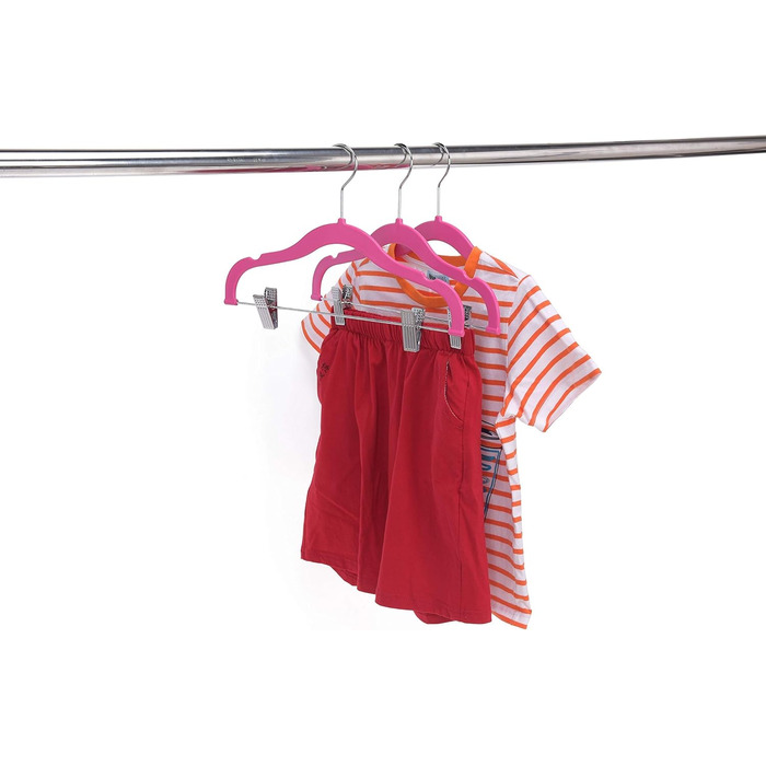 Набір вішалок для одягу Rose 10 (рожевий, 10 шт.) - спідниці, штани, блузи, сорочки, жакети
