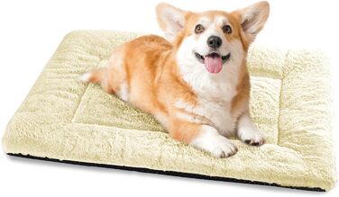 Крісло-ліжко для собак середніх порід Baodan, 90x60 см, з м'якою подушкою та антиковзною основою, бежеве