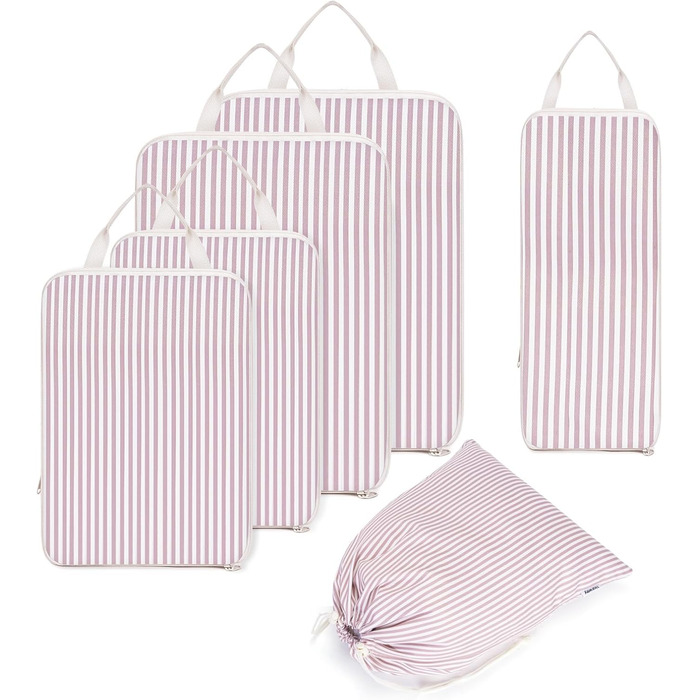 Набір органайзерів для валізи Narwey (6 шт.) - компресійні кубики для подорожей, рюкзаки, сумки-органайзери