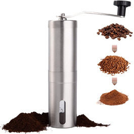 Ручна кавомолка PARACITY з нержавіючої сталі, керамічний жорно, для Aeropress, фільтр-кави, еспресо, френч-прес, турка, подарунок