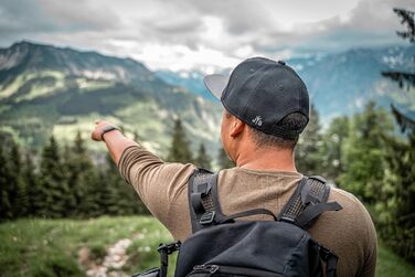 Кепка бейсболка Jumping Bird • Унісекс • Знімний козирок • Легка, регульована, чорно-сіра