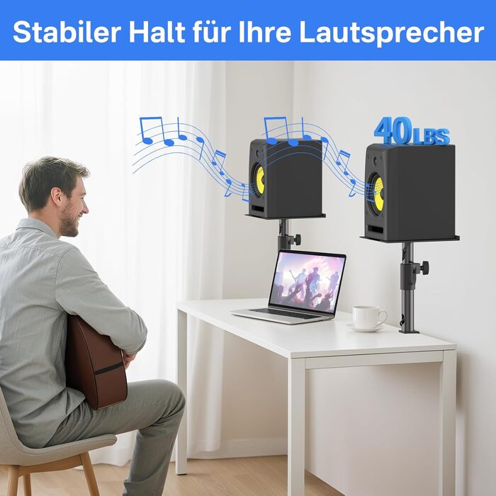 Підставки для акустики: універсальні, регульовані по висоті, нахильні та поворотні, для Edifier, KRK, Klipsch, Polk, Sony, PreSonus, JBL та інших