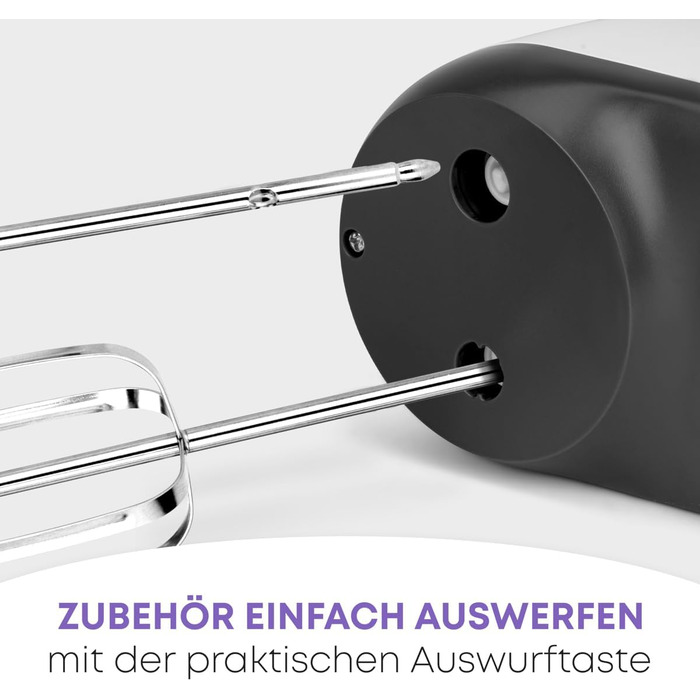 Міксер Clatronic HM 3775: потужний 400 Вт, 5 швидкостей, нержавіюча сталь, для дому