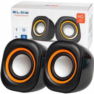 Комплект акустичних колонок 2.0 Blow MS-24, 6 Вт, чорні