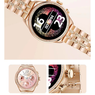 Смарт-годинник Smart-Trend з цирконіями, рожевий