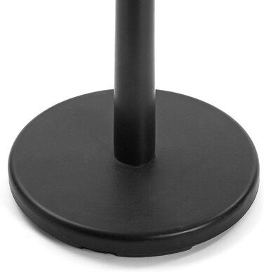 Versa Swindon Minimalist Coat Rack for the Entrance Area, with 9 Hooks for Clothes or Bags, Dimensions (H x W x D) 185 x 32 x 32 cm, Metal, Color: (Black)