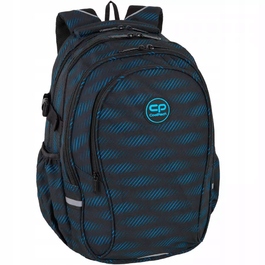 Багатовідсінковий шкільний рюкзак CoolPack, чорно-синій, 29 л