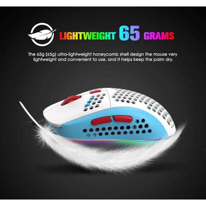 Ігрова комбінація клавіатури та миші MAGIC-REFINER: механічна клавіатура 62 клавіші, RGB-підсвічування, миша 12000 DPI, USB-C, для PC/Mac/Win