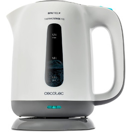 Електричний чайник Cecotec ThermoSense 170, 1.7 л, BPA-free, знімний фільтр від накипу та подвійним захистом