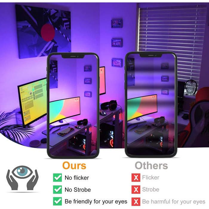ChangM RGB LED Floodlight, Outdoor Floodlight, 30W, 4 Pack, Bluetooth APP Control, 16 Million Colors, Smart LED Floodlight, IP66 Outdoor Floodlight, Waterproof LED Floodlight, Garden Mood Lighting