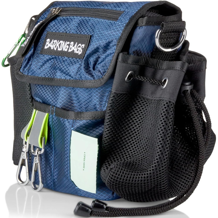 Сумка для собак, стильна, водонепроникна, з органайзером для ласощів та відходів (Блакитна)