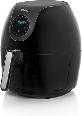 Princess XXL Air Fryer with 5.2L, Digital Touchscreen, 7 Programs, Oil-Free, 1700 W, Aerofryer 182050, Black REGULAR 5.2L