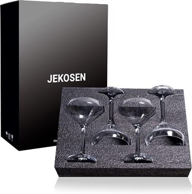 Набір келихів для Мартіні Crystal Martini 4 шт, 325 мл, преміум, без свинцю, прозорі, з подарунковою коробкою