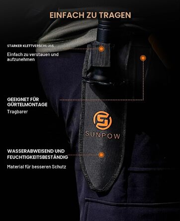 Металлодетектор SUNPOW для дорослих та дітей: покращений чіп, висока точність, 4 режими пошуку (All Metal, DISC, Pinpoint, Memory), повний набір для початківців та сім'ї, чорний