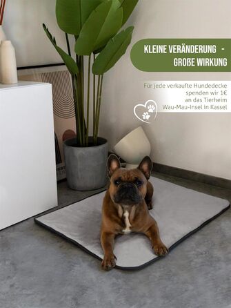 М'яка ковдра для собак Normani - килимок для тварин з безпечного матеріалу, 40x50 см, 60x80 см, 70x100 см, сірий колір