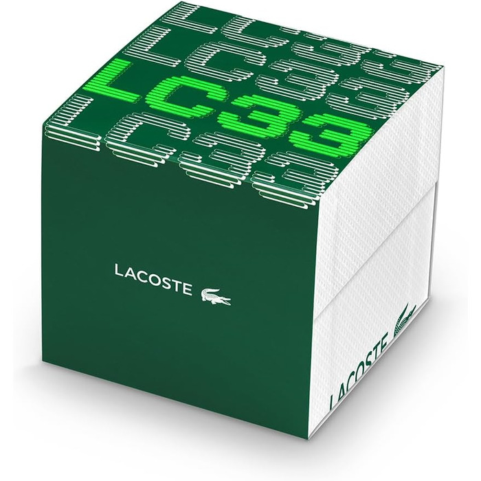 Чоловічий годинник Lacoste LC33 аналогово-цифровий кварцовий з силіконовим браслетом - унісекс, чорний