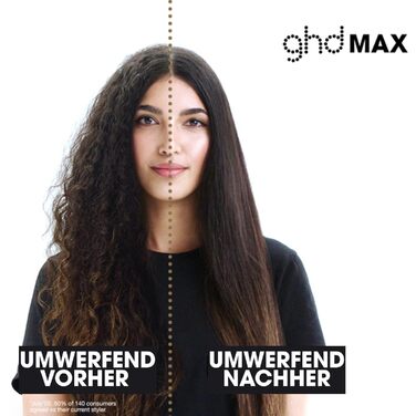 Випрямляч для волосся ghd Max Black - для довгого, товстого та кучерявого волосся