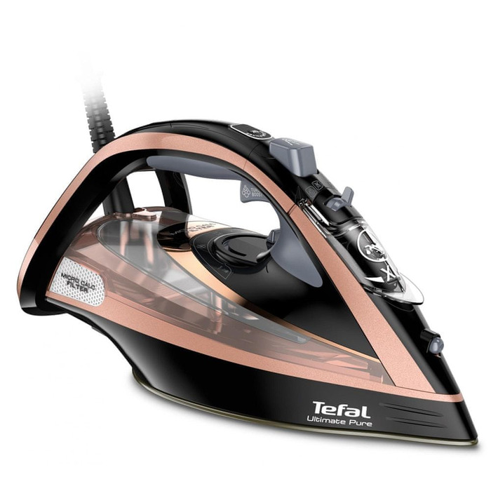 Парова праска Tefal Ultimate Pure 3200 Вт, з системою захисту від крапель та функцією автовимкнення