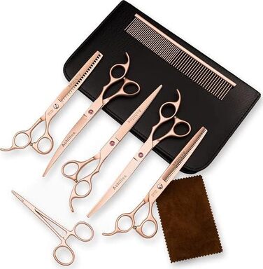 Ножиці для грумінгу собак Achilles Professionelle 8 дюймів - Японська сталь, золотий колір