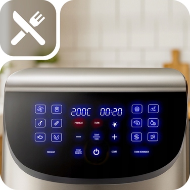 Аерофритюрниця Air Fryer 8L XXL: безмасляна фритюрниця з 12 програмами