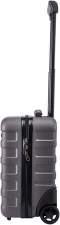 Чемодан ручної об'єму 24 л Cabin Max Anode 40x30x20 см з жорстким корпусом Hardscalen, сірий, 2 колеса