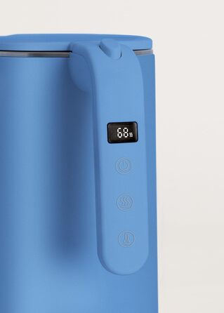 Електричний чайник CREATE STUDIO PRO 1 л з регулюванням температури, підігрівом, кабелем та автовимкненням (Кобальтовий)