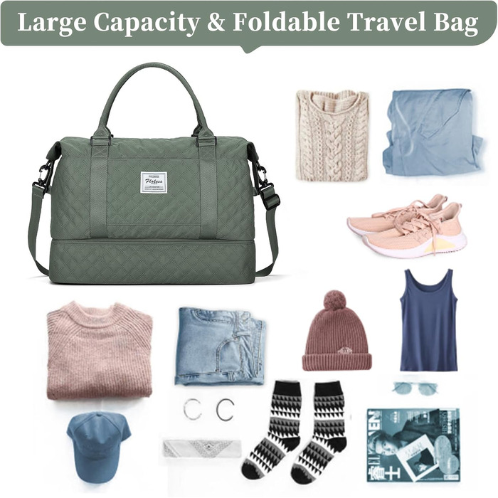 Спортивна сумка для подорожей Easyjet: водонепроникна дорожня сумка для жінок з відділенням для взуття, 47x37x22 см (38 л)