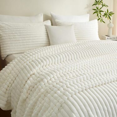 Плюшевий м'який плед Luofanfei 180x200 см, салатовий, велюровий, з ефектом бульбашок, теплий, з флісу, для ліжка, дивана, кімнати